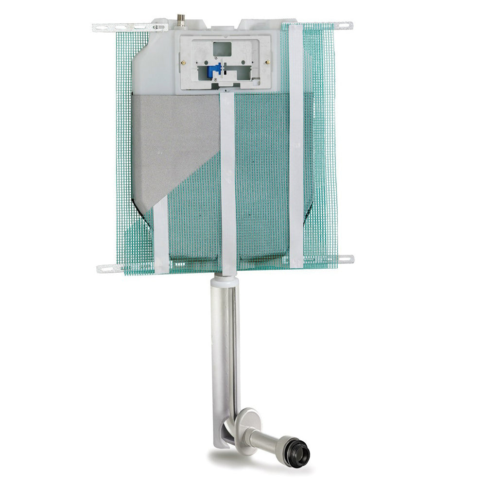 Cassetta di scarico a incasso Pucci Eco Sfioro per pareti in muratura 9-4 Litri