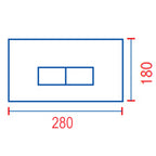 Placca per cassetta incasso pucci eco 2 pulsanti modello Ellisse Cromo Satinato