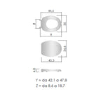Sedile wc in termoindurente con chiusura soft per Vaso Villeroy & Boch Modello Pegaso