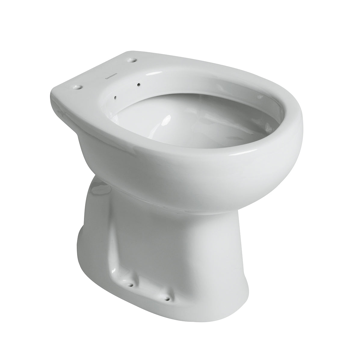 Vaso-bidet per anziani BathCore serie Consil 48 cm con scarico a muro - Bianco