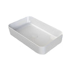 Lavabo da appoggio rettangolare BathCore 60x38 cm - Bianco lucido