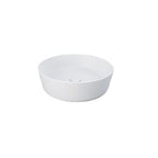 Lavabo da appoggio tondo bordi sottili Sensation in ceramica diametro 42 cm- Bianco Opaco