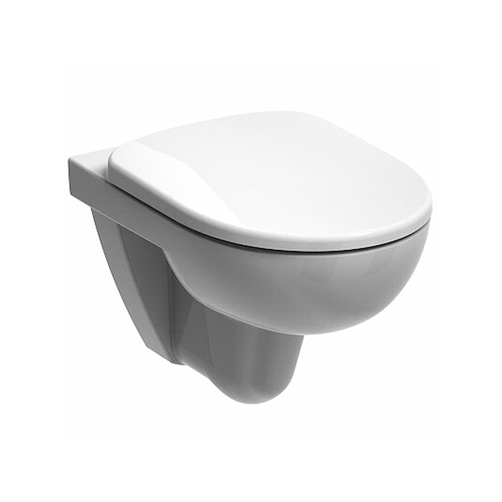 Sanitari sospesi wc+bidet +sedile normal close Geberit 'Selnova Pro' cm 53