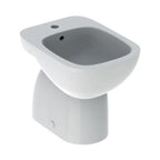 Sanitari distanziati da parete con scarico a terra wc+bidet +sedile tradizionale Geberit 'Fantasia 2' cm 53