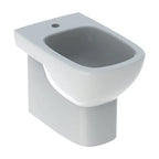 Sanitari filomuro con scarico universale wc+bidet +sedile tradizionale Geberit 'Fantasia 2' cm 55