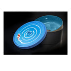 Lavandino da appoggio in argilla cm 42x16h serie Indextinta by Cipi - interno Blu Sardegna