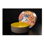 Lavandino da appoggio in argilla cm 42x16h serie Indextinta by Cipi - interno Giallo mostarda