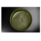 Lavandino da appoggio in argilla cm 42x16h serie Indextinta by Cipi - interno Smeraldo Buddah