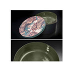 Lavandino da appoggio in argilla cm 42x16h serie Indextinta by Cipi - interno Smeraldo Buddah