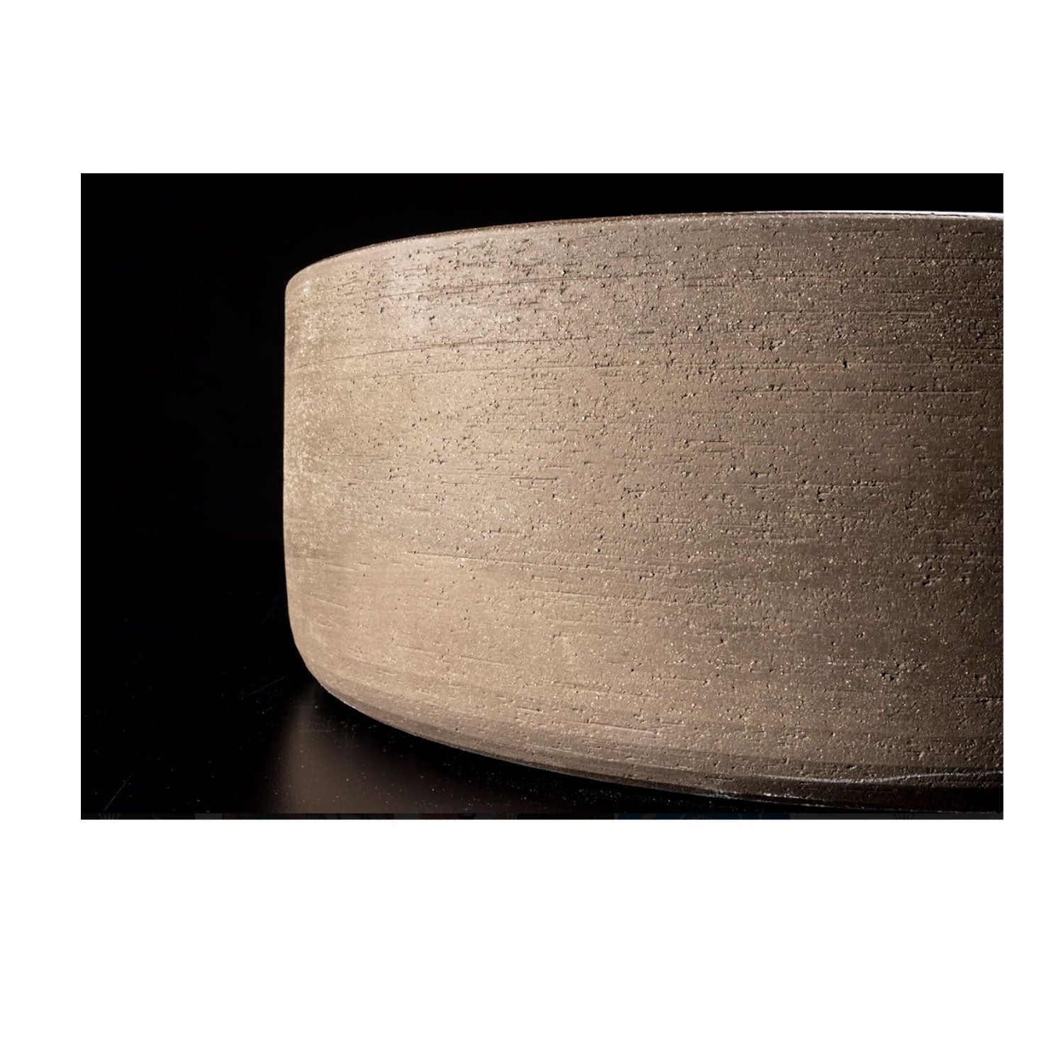 Lavandino da appoggio in argilla cm 42x16h serie Indextinta by Cipi - interno Smeraldo Buddah