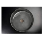 Lavandino da appoggio in argilla cm 42x16h serie Indextinta by Cipi - interno Grigio fumo