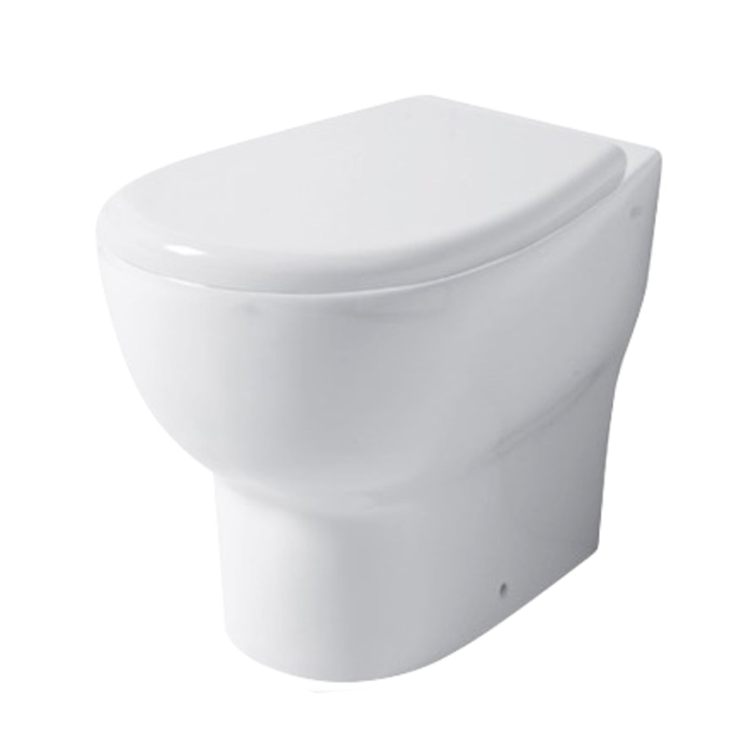 Wc filomuro scarico a terra serie Touch 54 cm con sedile soft-close Disegno Ceramica