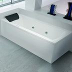 Vasca Bagno rettangolare in acrilico con poggiatesta e idromassaggio Whirpool cm 190x80
