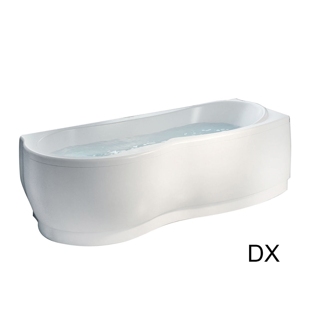 Vasca Bagno angolare Venus in acrilico con idromassaggio cm 170x70 versione destra