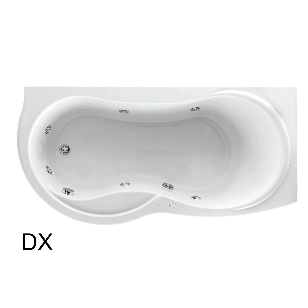 Vasca Bagno angolare Venus in acrilico con idromassaggio cm 170x70 versione destra