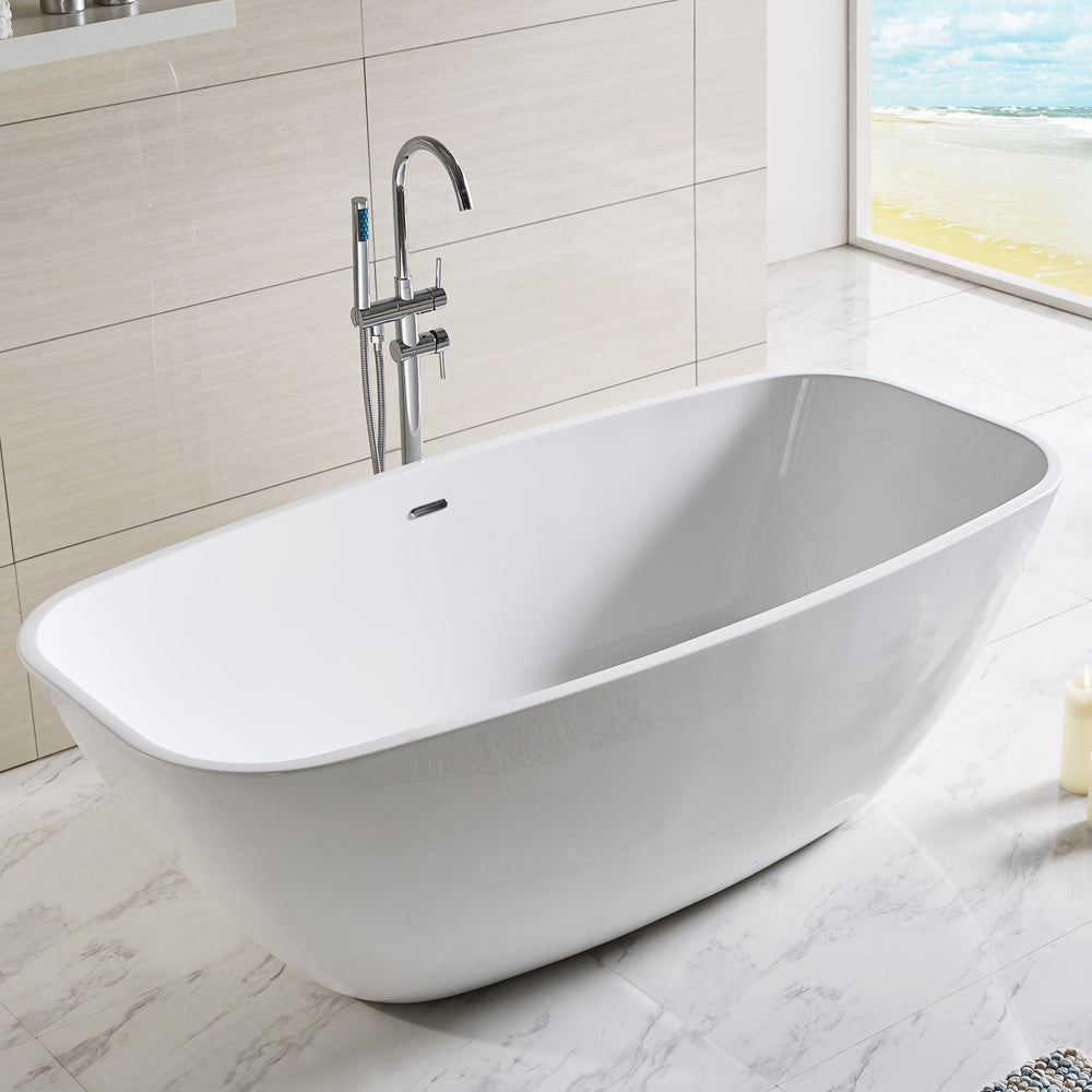 Vasca centro stanza modello Quarzo Freestanding cm 180x87x60