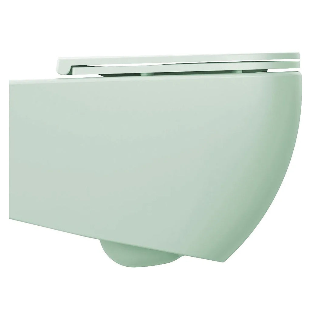 Copriwater Soft Close per vaso sospeso BathCore serie Infinity color Menta Opaco