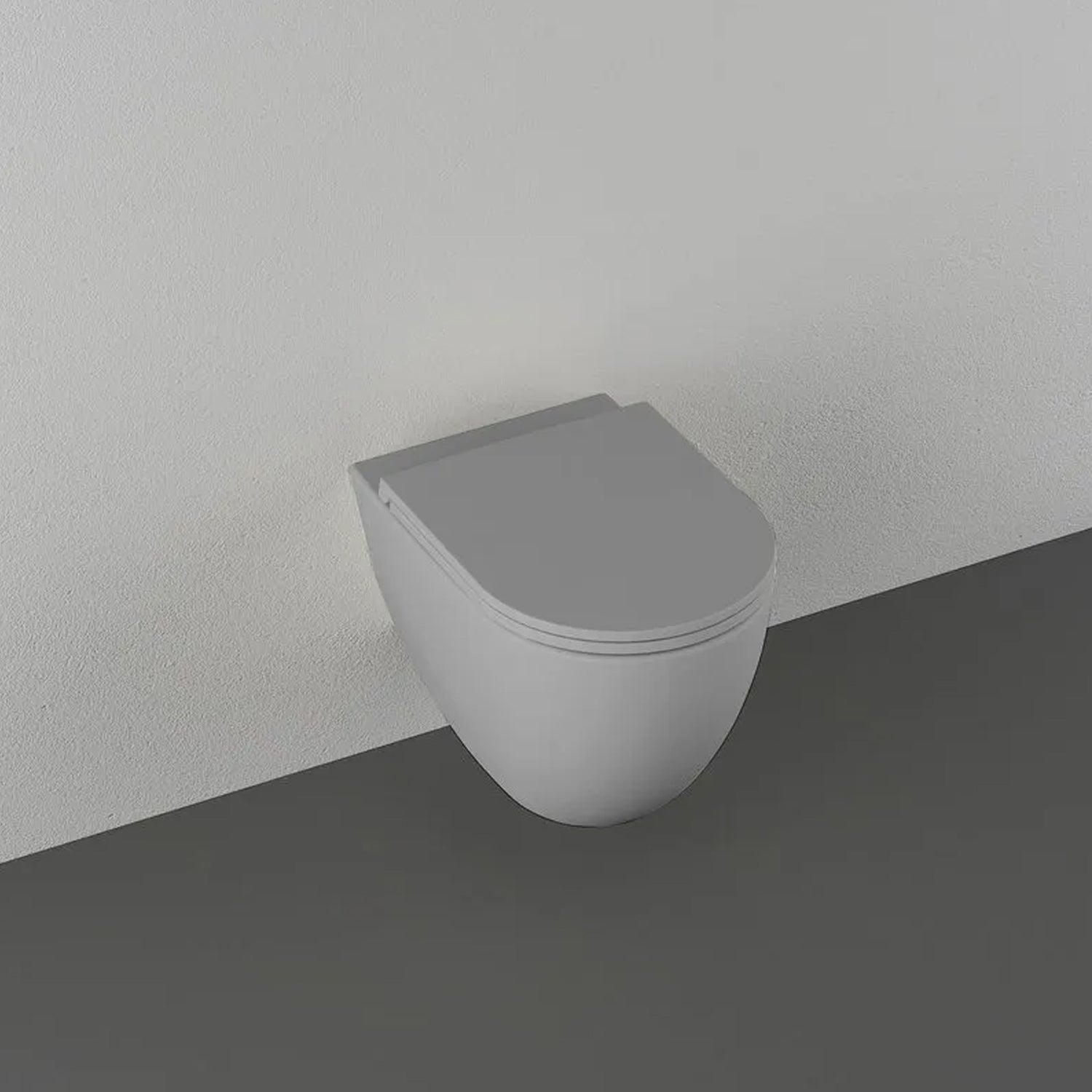 Sanitari sospesi Rimless con copriwater Soft Close BathCore serie Infinity 53x36