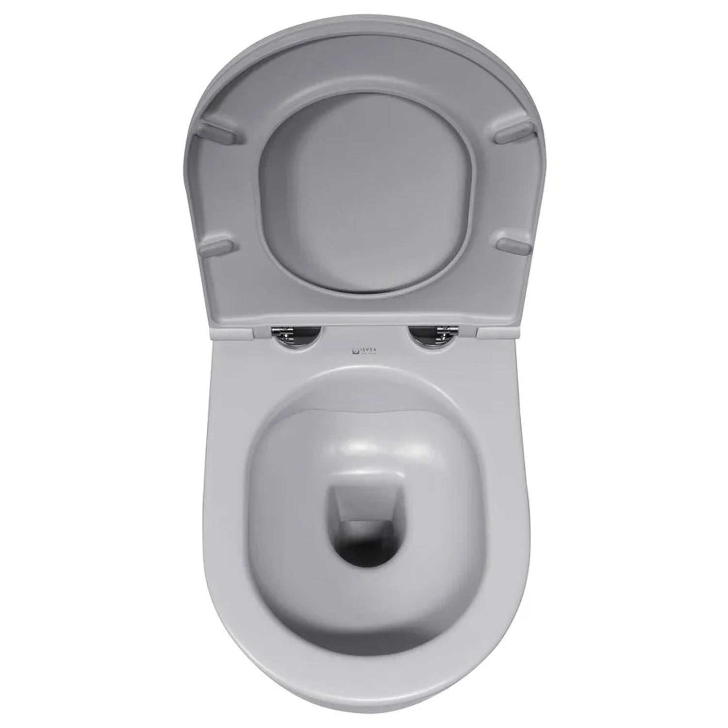 Sanitari sospesi Rimless con copriwater Soft Close BathCore serie Infinity 53x36