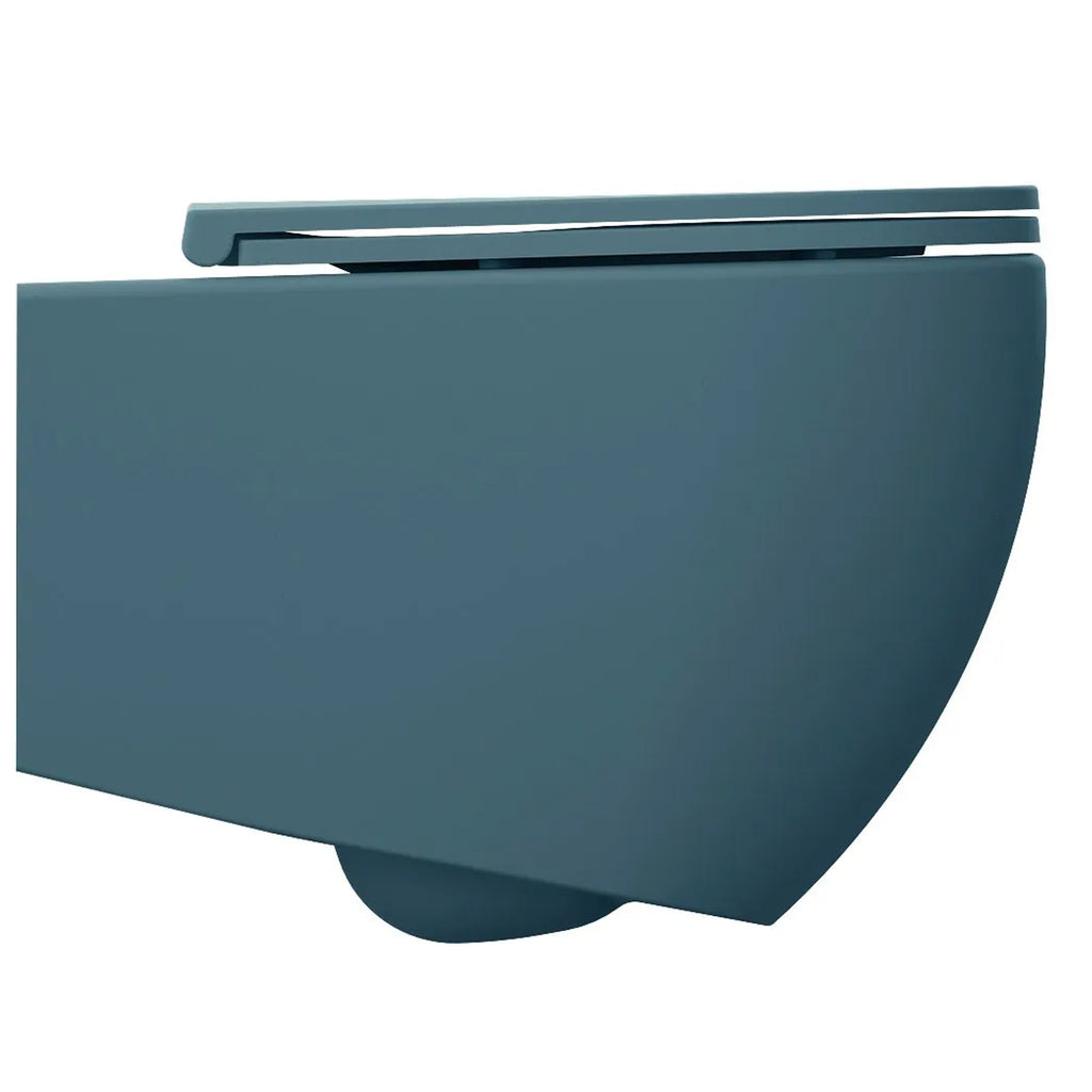 Copriwater Soft Close per vaso Filomuro BathCore serie Infinity color Verde Petrolio Opaco