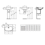Lavabo sospeso Ideal Standard modello I.life A 50x44 cm