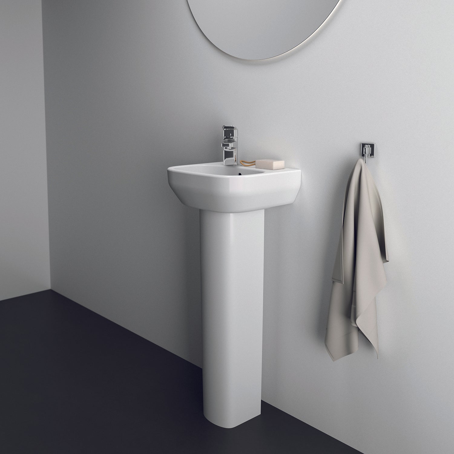 Lavabo sospeso Ideal Standard modello I.life A 30x35 cm foro a sinistra