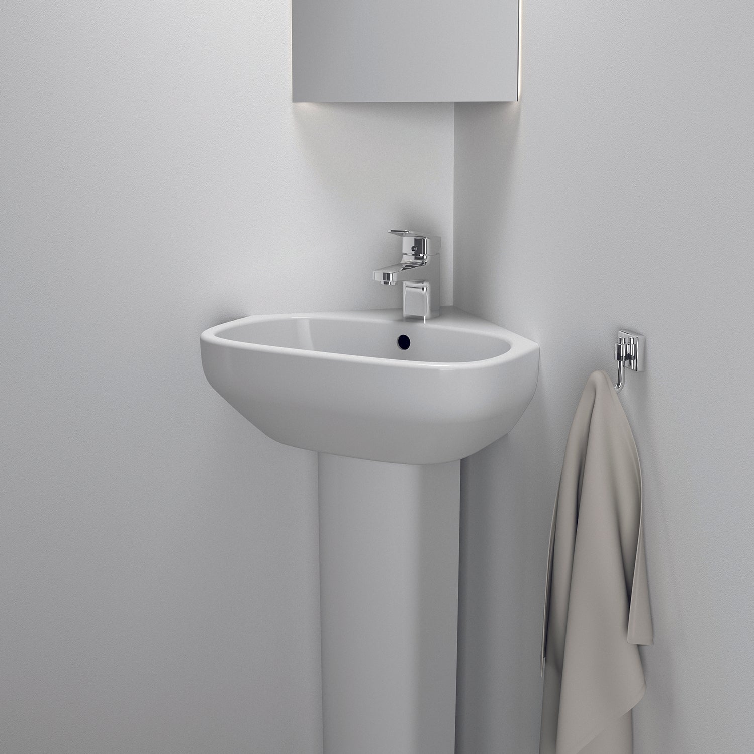 Lavabo sospeso Ideal Standard modello I.life A angolare 45 cm