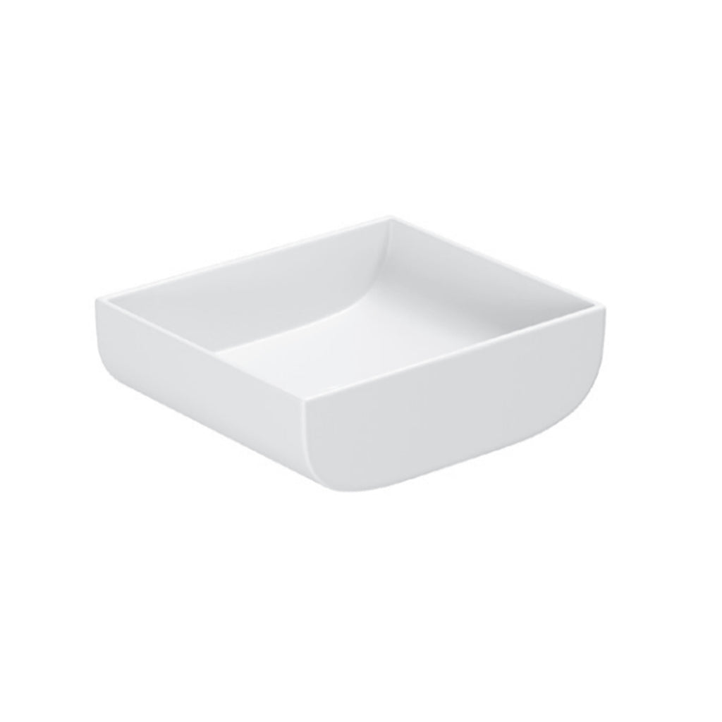 Lavabo da appoggio Azzurra linea Leuca 45x39 cm - Bianco lucido