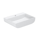 Lavabo da appoggio Azzurra linea Leuca 60x45 cm con foro - Bianco lucido
