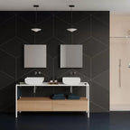 Lavabo da appoggio Azzurra linea Leuca 60x45 cm - Bianco lucido