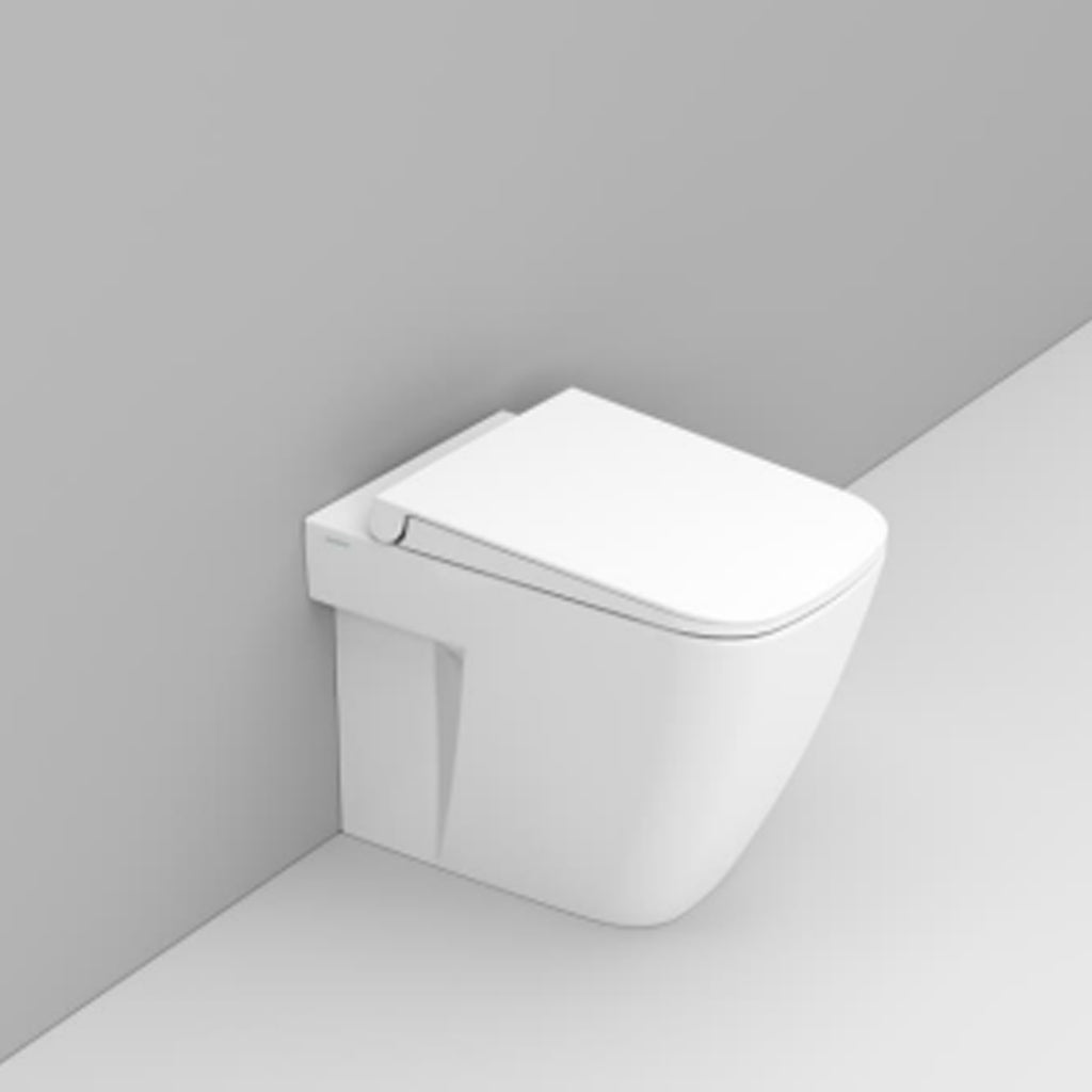 Coppia sanitari filomuro Ceramica Dolomite modello Mia 54x36 cm con sedile Softclose