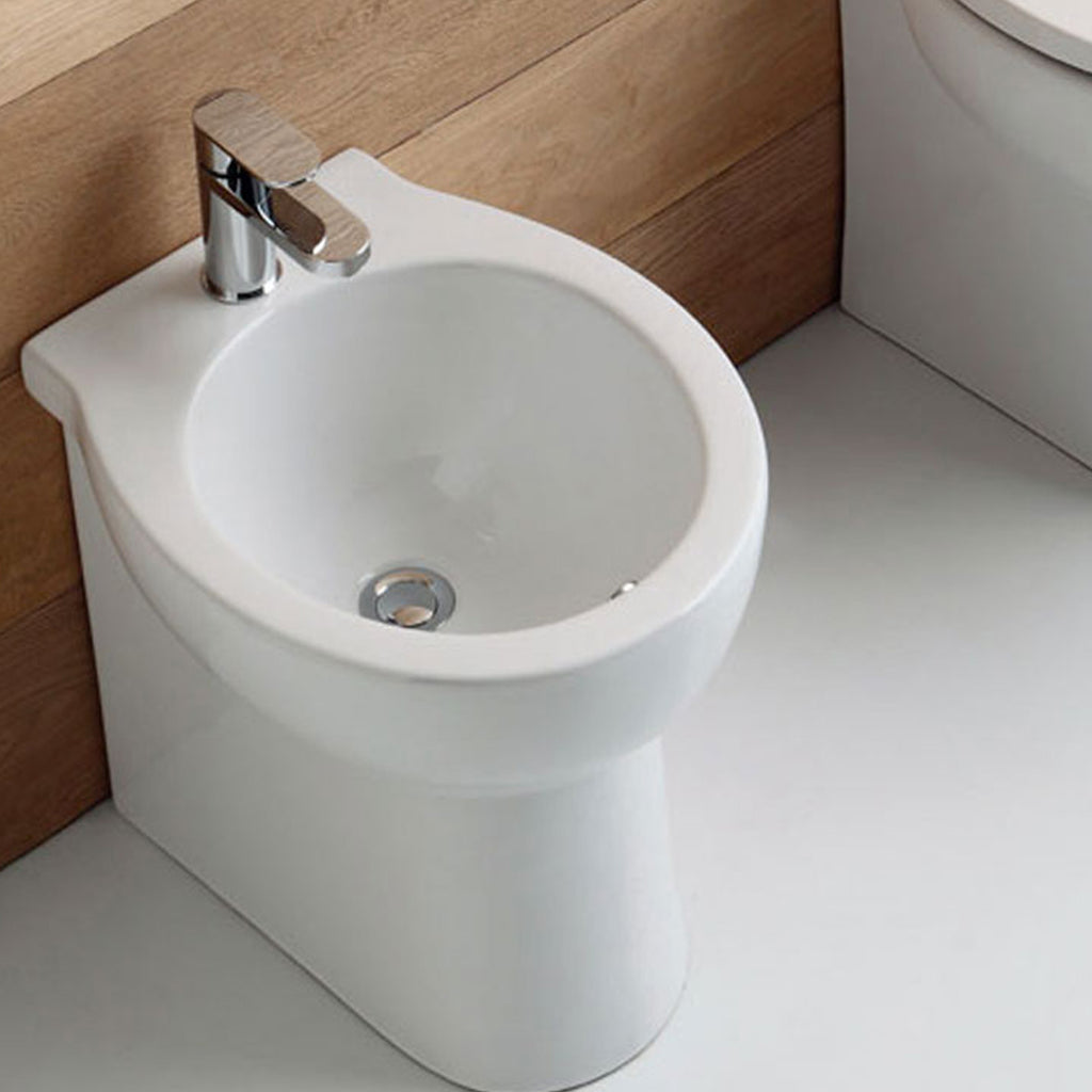 Bidet filomuro 48x38 cm serie Skill Neroceramica - In Offerta