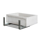 Staffe di supporto per lavabi XL da esterno in acciaio modello Cover