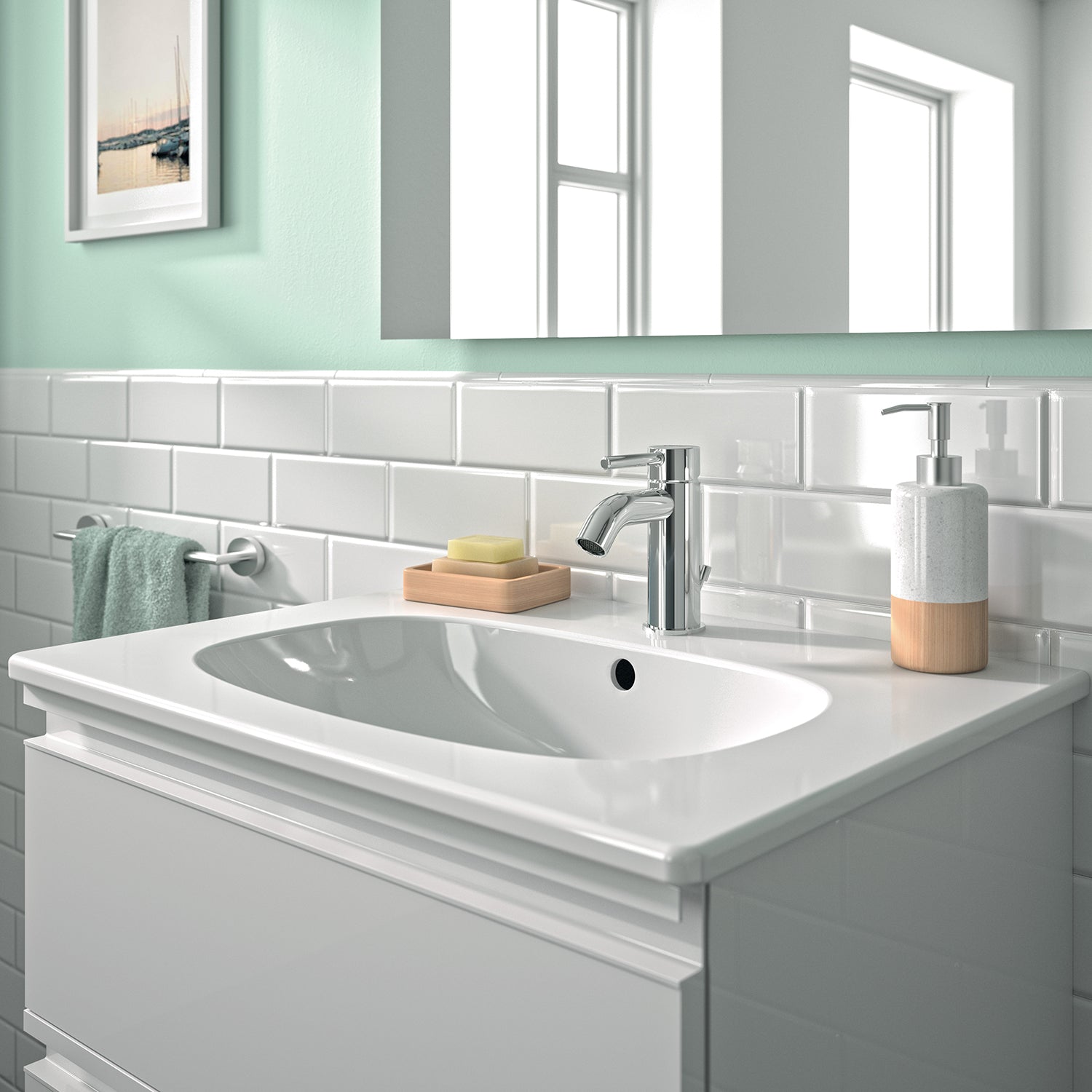 Lavabo sospeso Ideal Standard modello Tesi 62