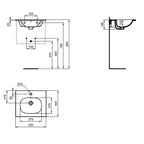 Lavabo top Ideal Standard modello Tesi 52