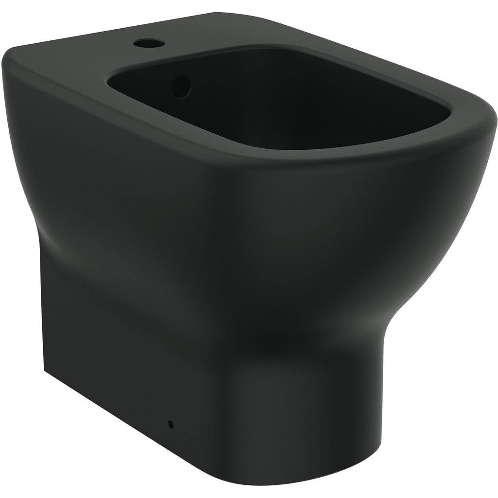 Bidet filoparete Ideal Standard modello Tesi 36x55 cm nero seta