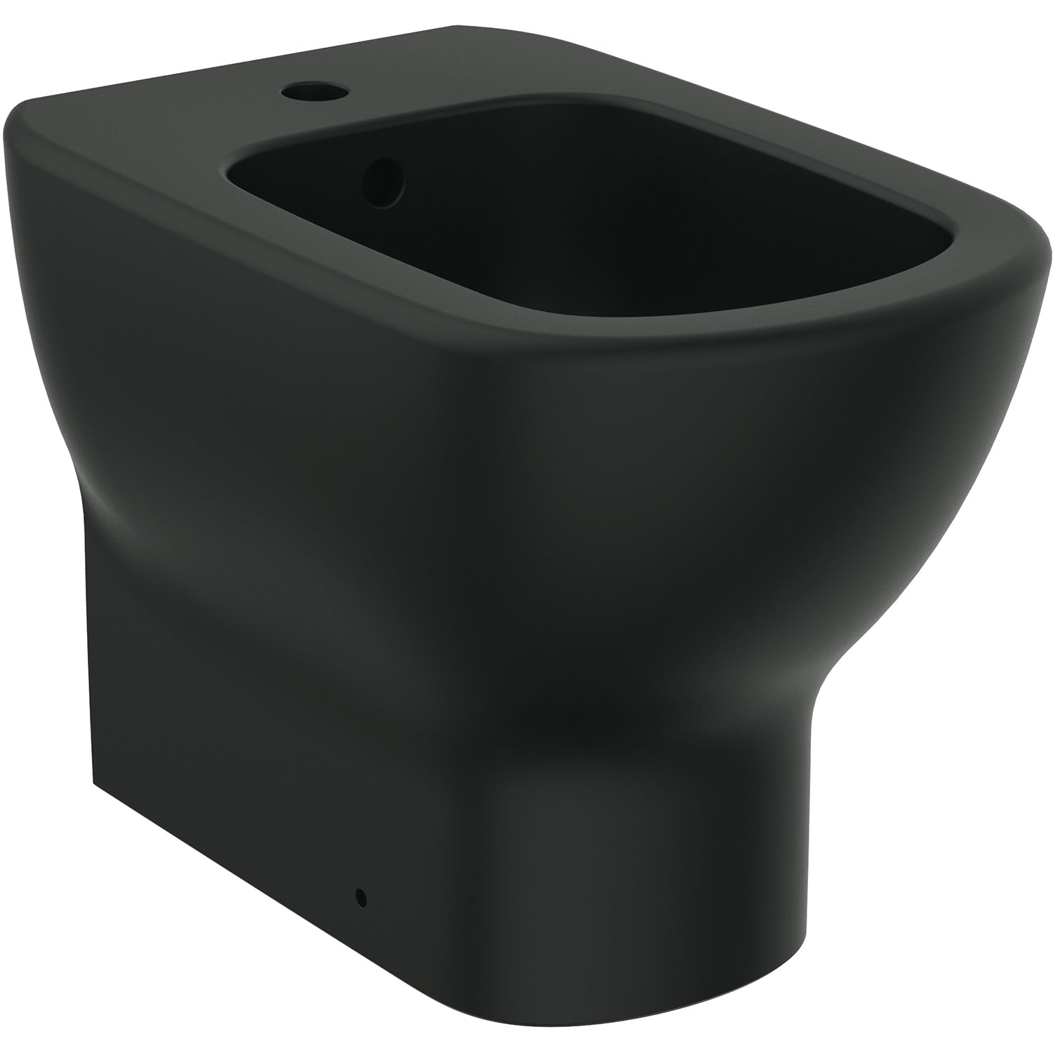 Bidet filoparete Ideal Standard modello Tesi 36x55 cm nero seta