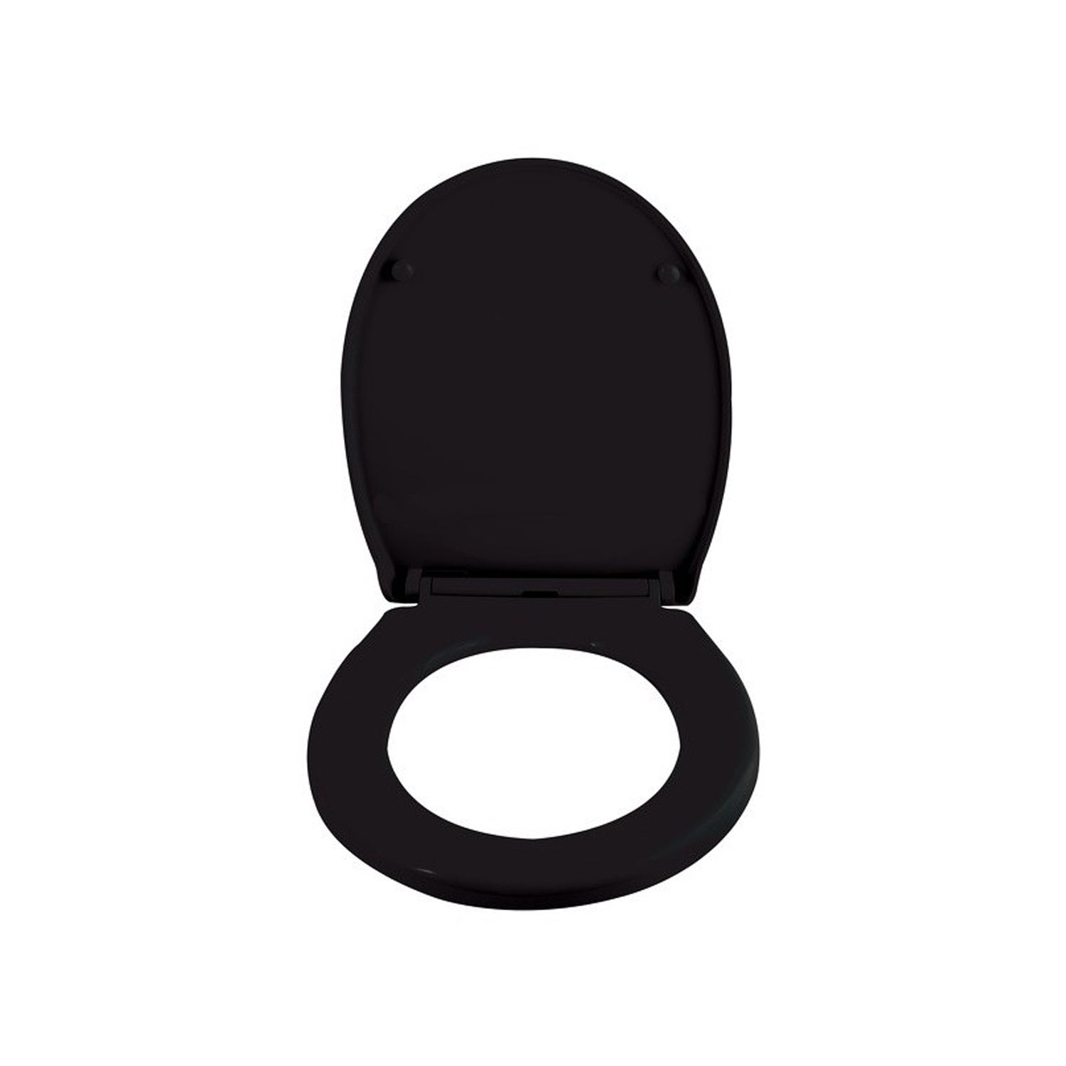 Sedile WC modello Harry in Polipropilene e cerniere in Zinco - Nero