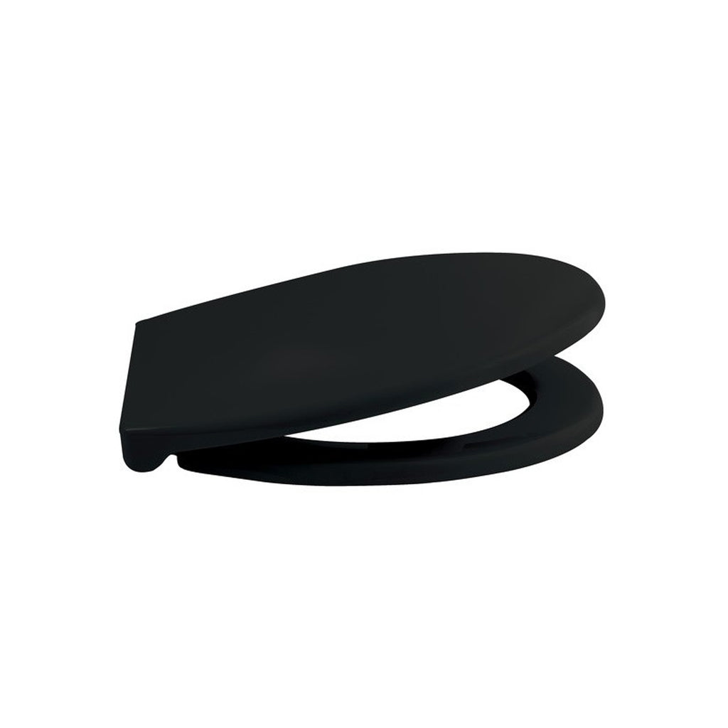Sedile WC modello Harry in Polipropilene e cerniere in Zinco - Nero