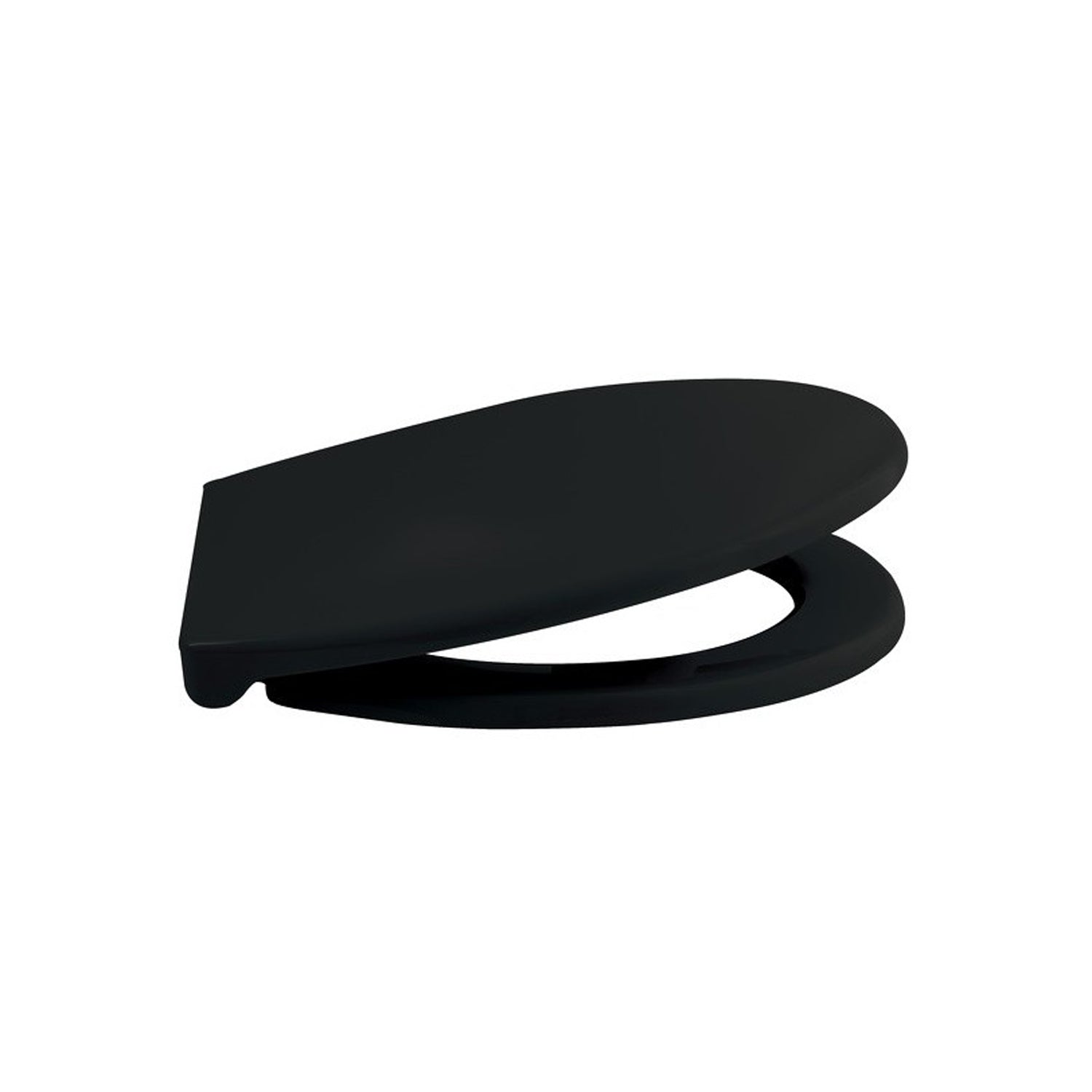 Sedile WC modello Harry in Polipropilene e cerniere in Zinco - Nero