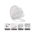 Sedile WC modello Harry in Polipropilene e cerniere in Zinco - Bianco