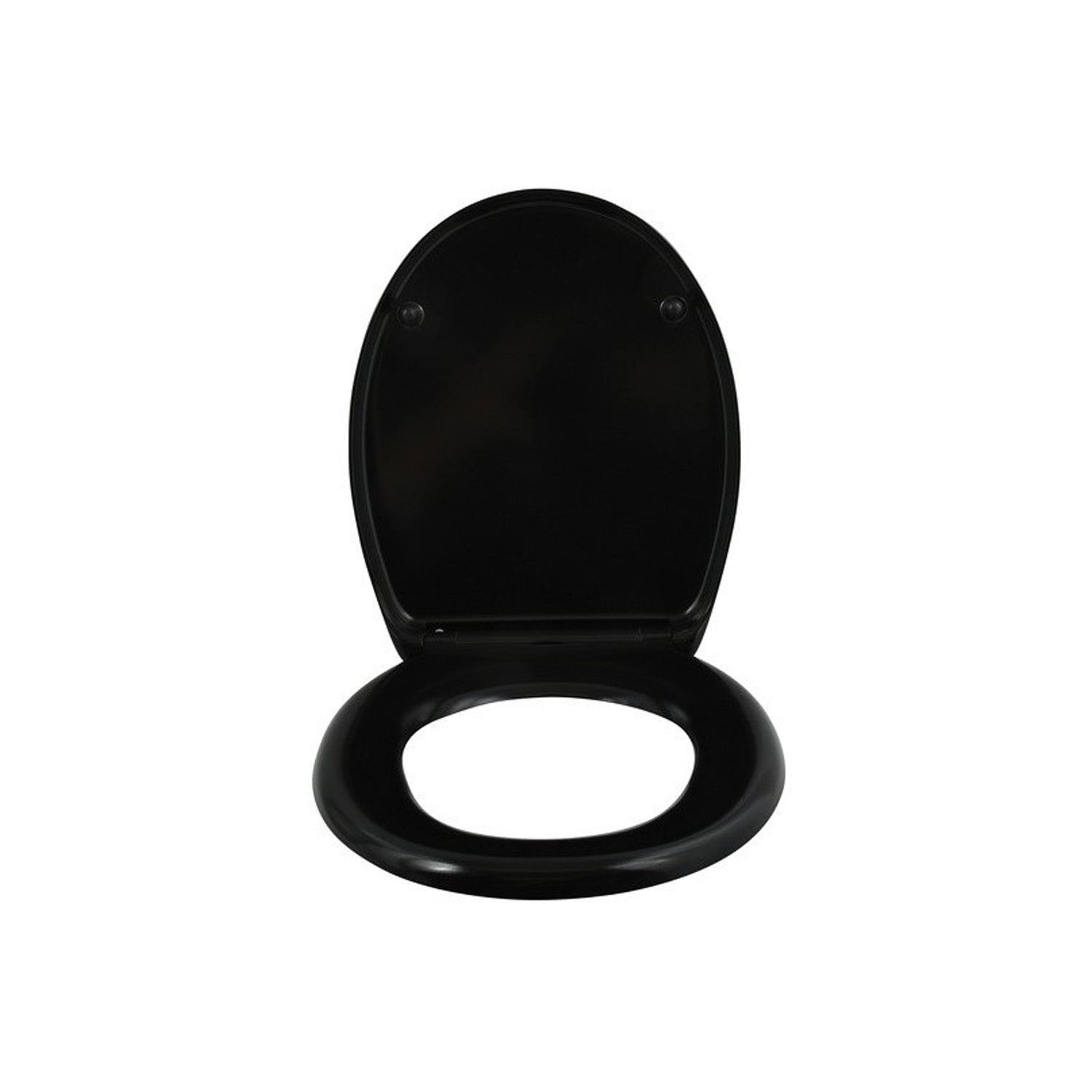 Sedile WC termoresistente Easy Clip con cerniere in Acciaio Inox - Nero