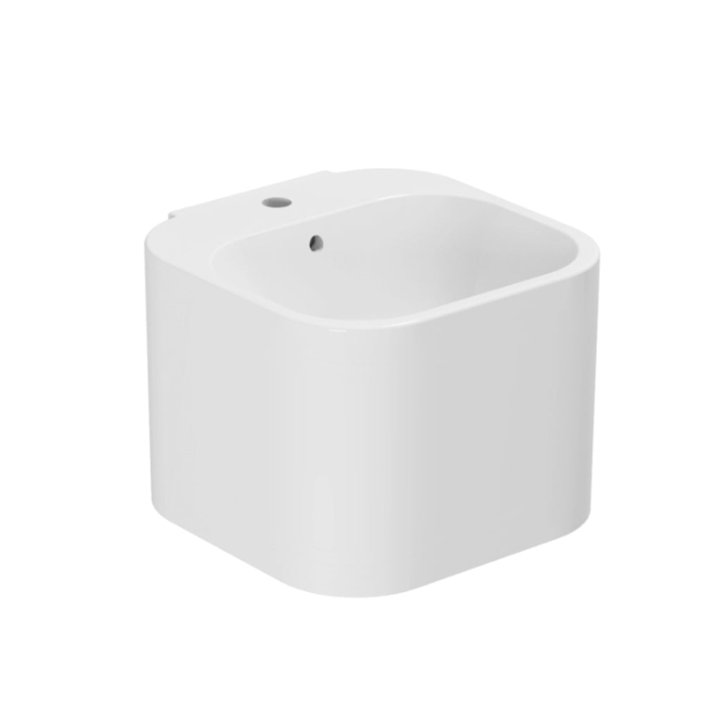 Lavabo Azzurra Tandem 44x43 cm sospeso/appoggio - Bianco lucido