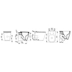 WC filomuro Ceramica Dolomite modello Mirto 55x36 cm con sedile Softclose