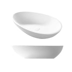 Lavandino da appoggio L'Uovo Basin in Istone cm 60x35x16h by Cipi