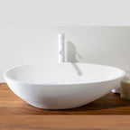 Lavandino da appoggio L'Uovo Basin in Istone cm 60x35x16h by Cipi
