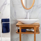 Lavandino da appoggio 'Ellisse Basin' in Istone cm 60x35x11h by Cipi