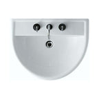 Versione Outlet - Lavabo modello Alia di Globo misure cm 65x51x20h in ceramica bianca lucida