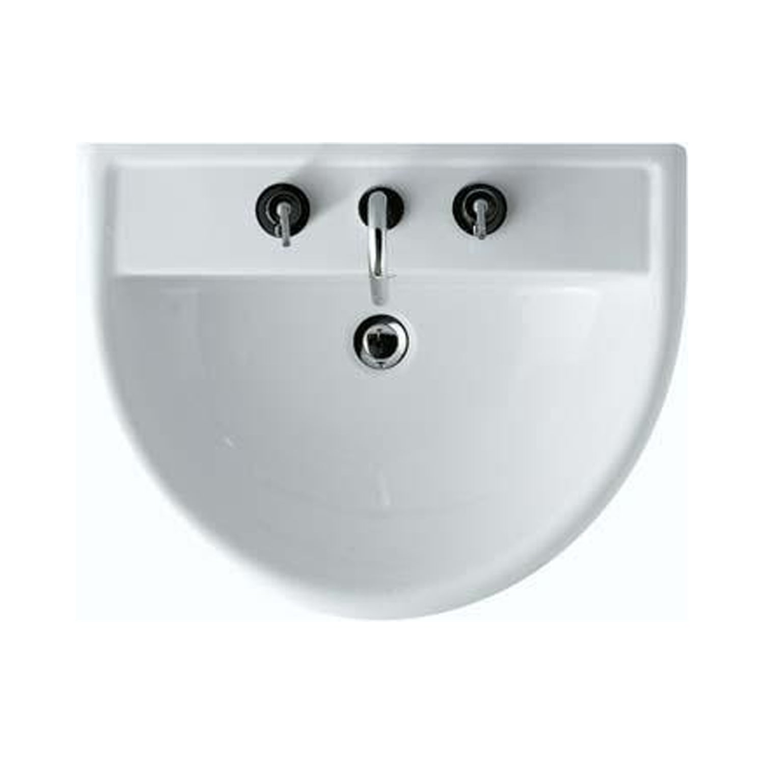 Versione Outlet - Lavabo modello Alia di Globo misure cm 65x51x20h in ceramica bianca lucida