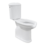 Vaso e cassetta monoblocco in ceramica bianca scarico a muro ideale per persone con disabilitÃ 